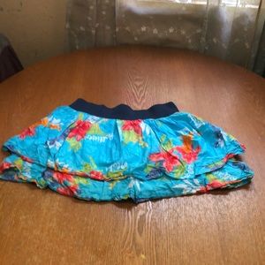 Hawaiian print skirt